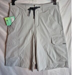 Sea-Doo Adventure Cargo Shorts Mens Small Gray‎ Drawstring Outdoor Casual